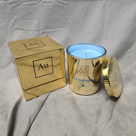 BOXED AU VODKA BLUE RASPBERRY SCENTED CANDLE