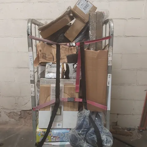 CAGE CONTAINING A LARGE QUANTITY OF ASSORTED ITEMS INCLUDING: ANTI-SLIP SHELF LINER, CUBE STORAGE INSERTS, DOUBLE BASKET AIRFRYER ECT // CAGE NOT INCLUDED
