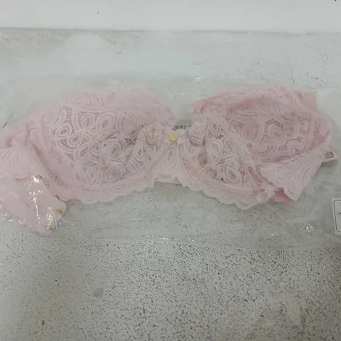 BAGGED BOUX AVENUE CARMEL LACE PLUNGE BRA – BLUSH PINK, UK 34F