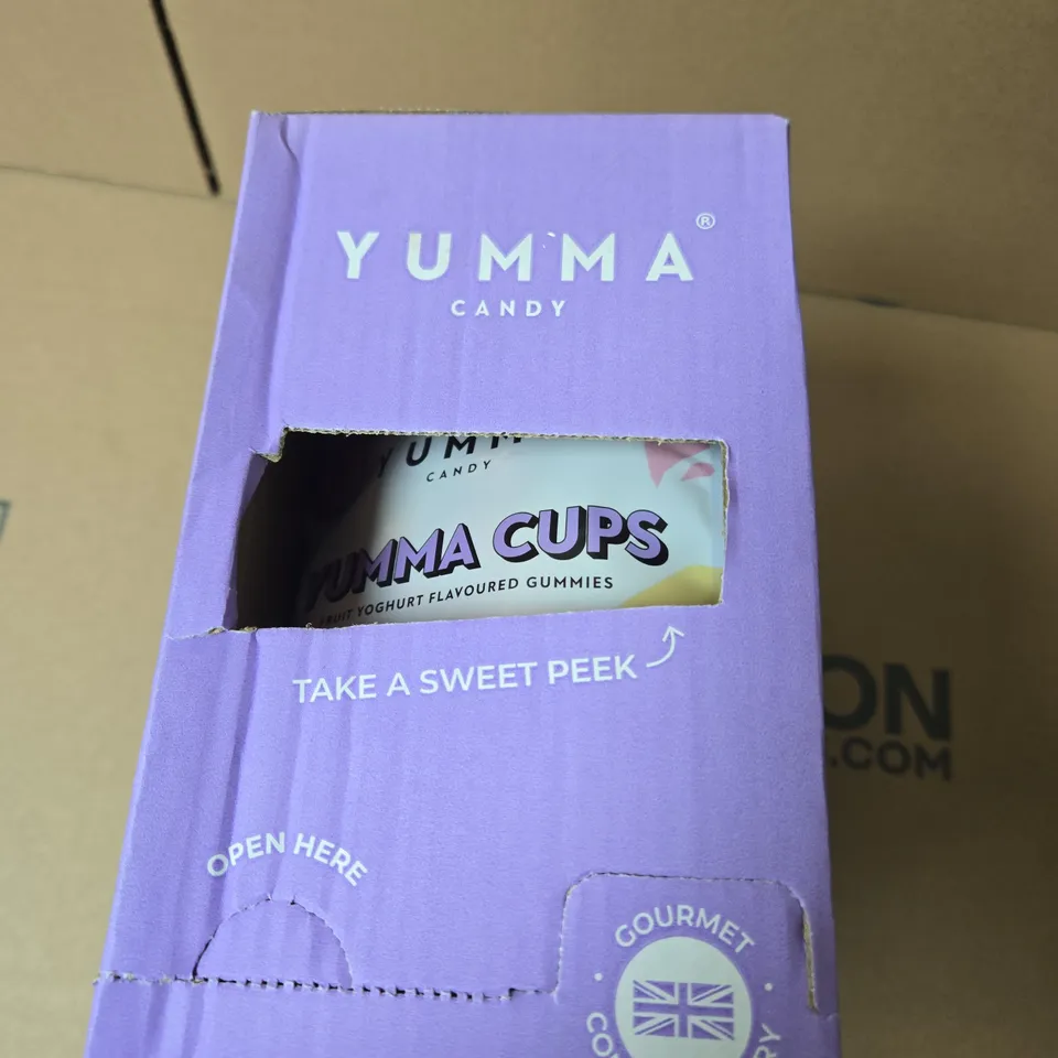 YUMMA CUPS – FRUIT YOGHURT FLAVOURED GUMMIES, 7 X 138G (BEST BEFORE 29 JUN 2027)