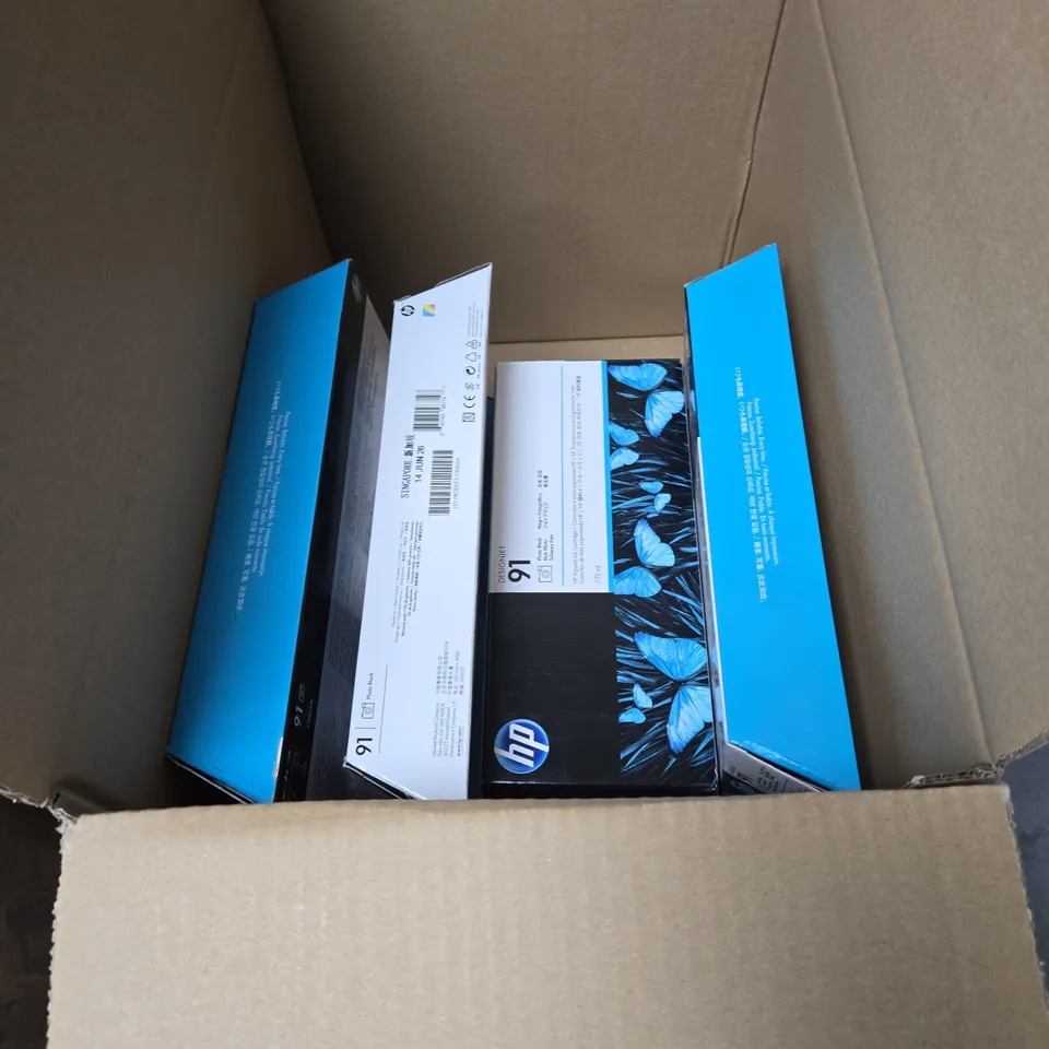 APPROXIMATELY 9 X HP DESIGNJET 91 INK CARTRIDGE – PHOTO BLACK 