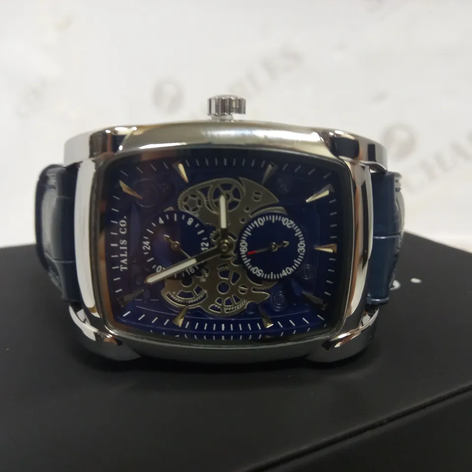 TALIS CO TWO TONE LEATHER STRAP WATCH RRP £550