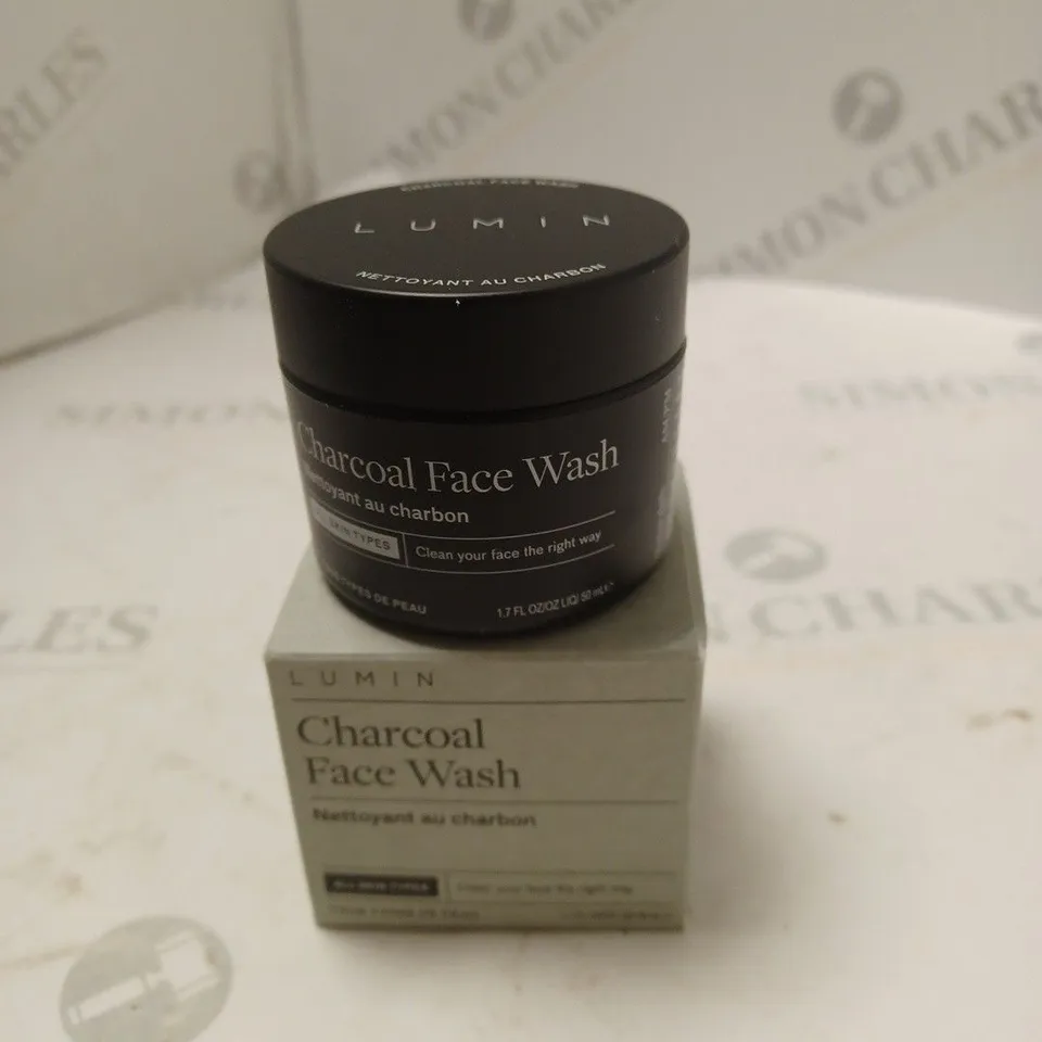 LUMIN CHARCOAL FACE WASH/CLEANSER 50ML