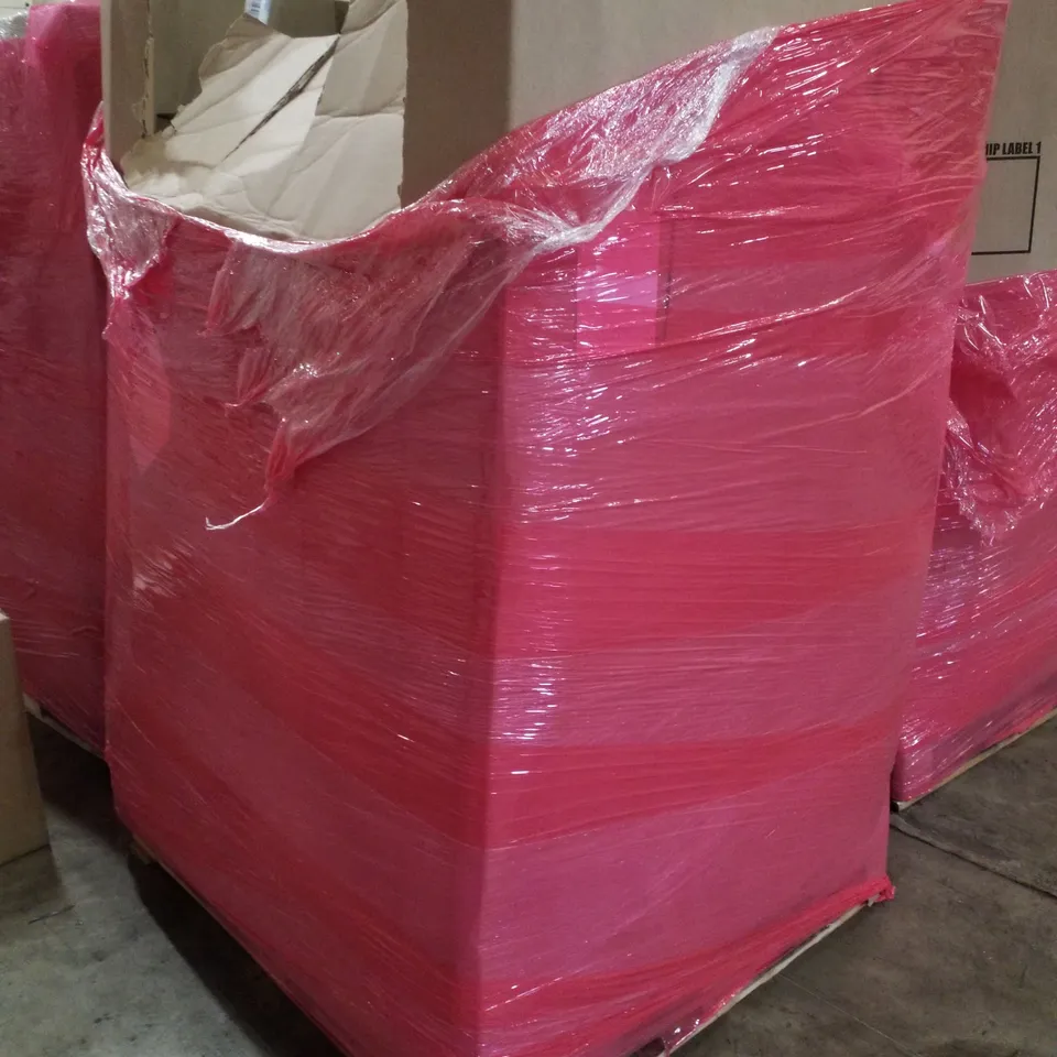 PALLET CONTAINING ASSORTED PRODUCTS INCLUDING MULTI-INSTRUMENT GUITAR STAND, BATHROOM GRAB BAR, 16 PAGE TRADING CARD BINDER, PLANT POT SAUCERS & VINYL WRAPPING PAPER