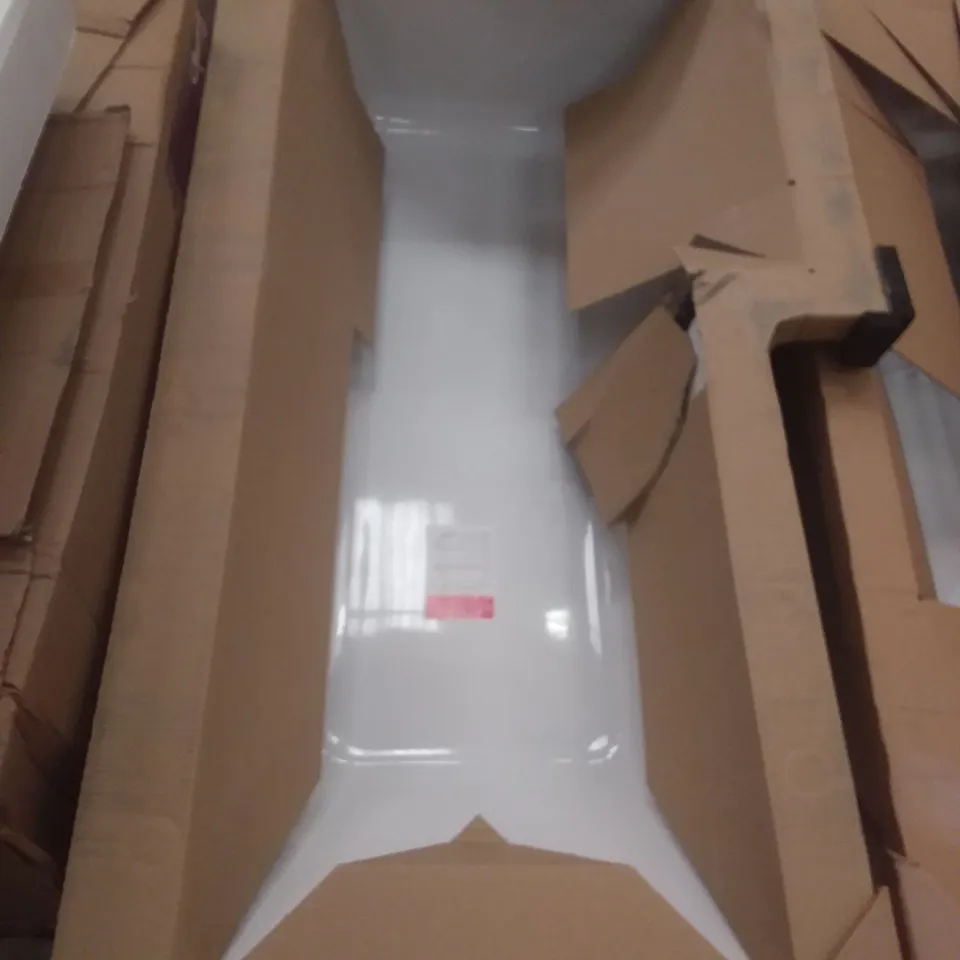 L SHAPED SHOWER BATH RH 1675×850×700MM - WHITE