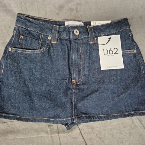 STRADIVARIUS DENIM MINI SKIRT β UK 10 (US 6, MX 28) β D62