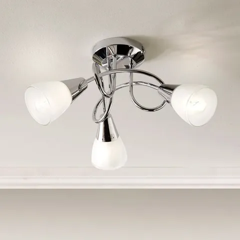BOXED 3-LIGHT 36cm SEMI FLUSH MOUNT (1 BOX)