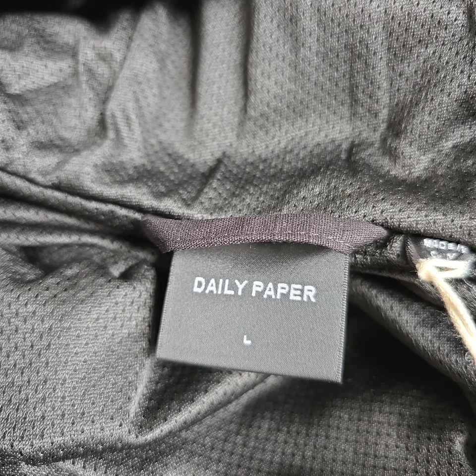 DAILY PAPER RIPSTOP JACKET – BLACK OYSTER, SIZE L