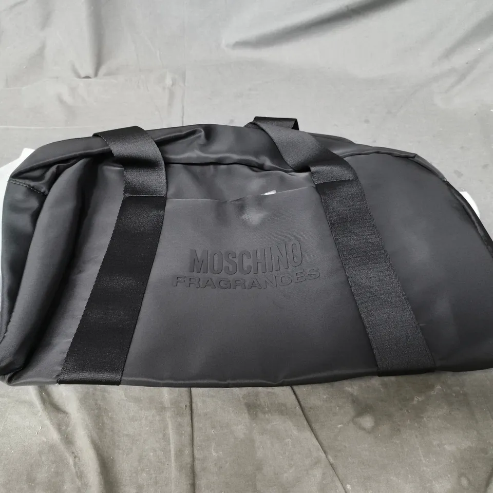 MOSCHINO FRAGRANCES BLACK DUFFLE BAG