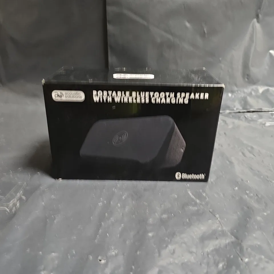 PORTABLE BLUETOOTH SPEAKER WITH WIRELESS CHARGING