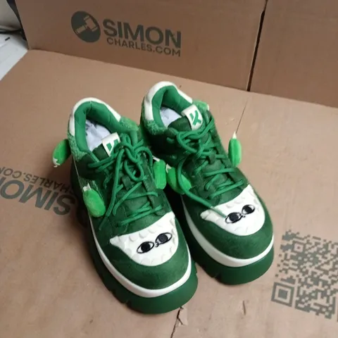 KOI BEANZILLA PLATFORM TRAINERS - GREEN, UK 5