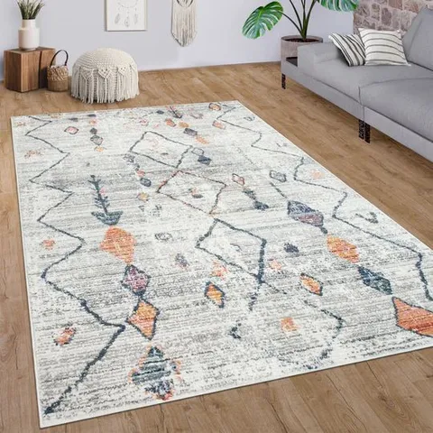 BRAND NEW BAGGED PACO HOME 571 KAYACIK RUG IN CREAM - 80 x 150cm
