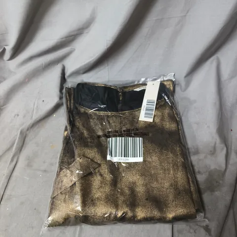 MARINA KANEVA MIDI IN GOLD. SIZE 22. SEALED