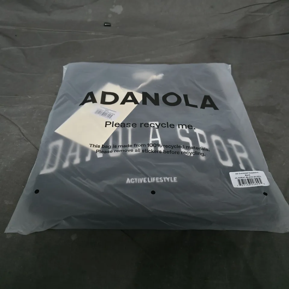 ADANOLA OVERSIZED SWEATSHIRT – BLACK, XXXL