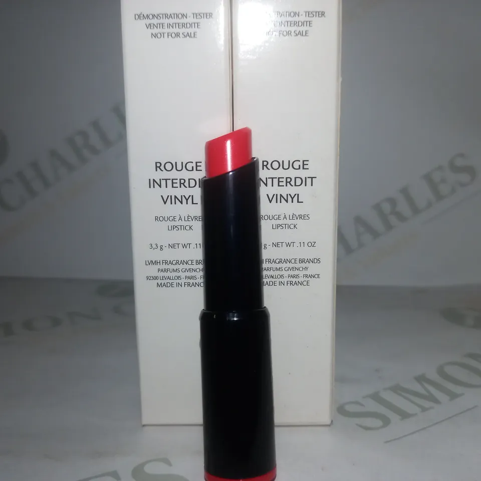 BOX OF APPROX 10 GIVENCHY TESTER LIPSTICKS #09 CORAIL REDOUTABLE 