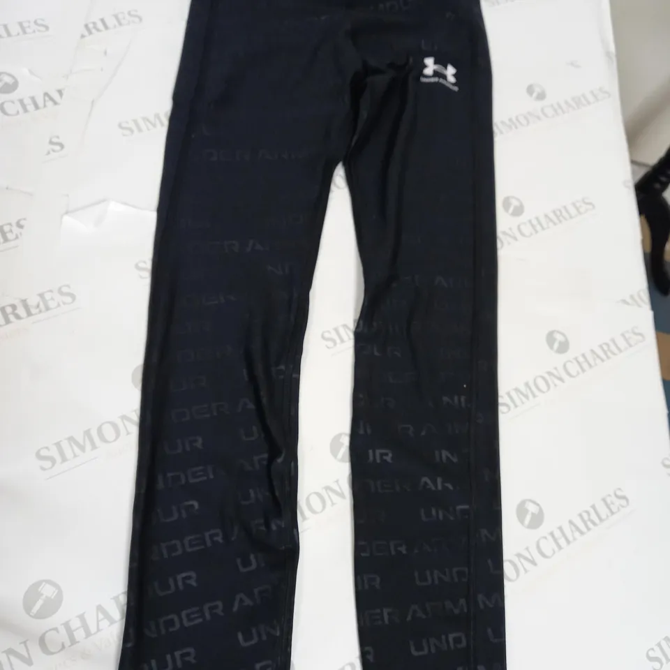 BLACK UNDER ARMOUR LEGGINGS SIZE S