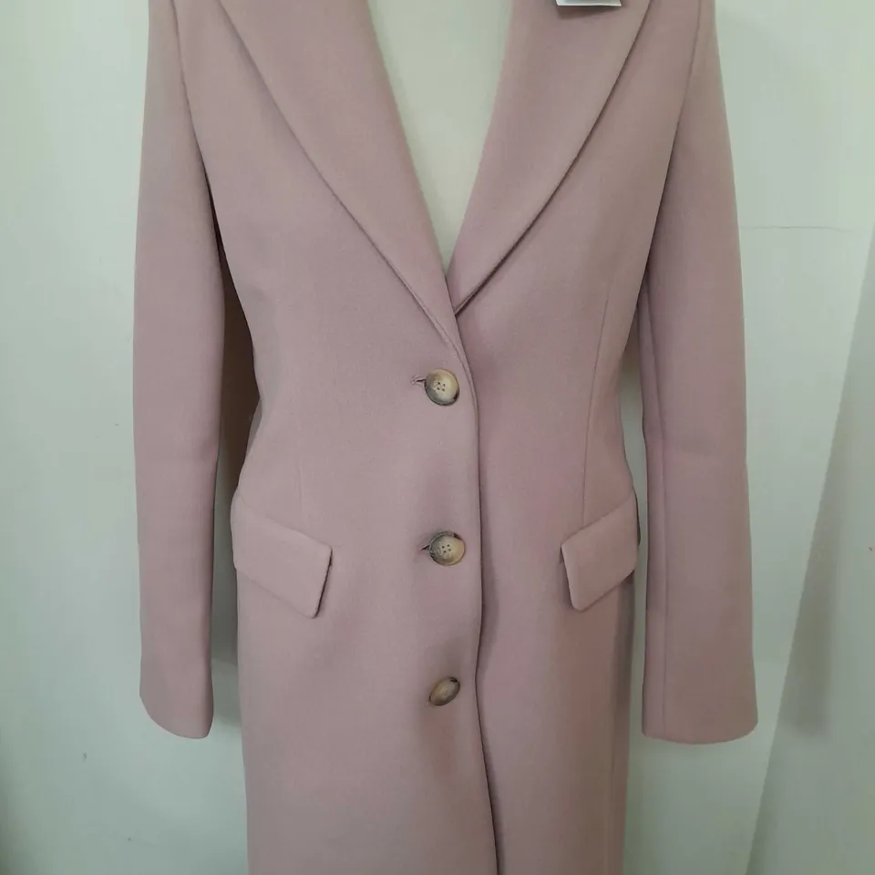JAMES LAKELAND 3-BUTTON COAT IN PINK - S/10