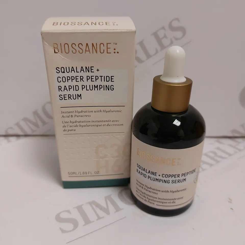BIOSSANCE SQUALANE COPPER PEPTIDE RAPID PLUMPING SERUM 50ML 