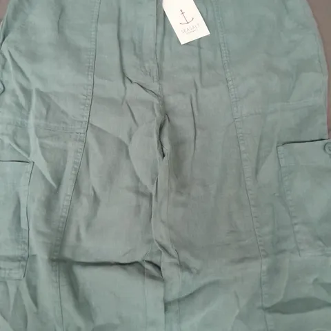 SEASALT CORNWALL ROCK PIPIT TROUSERS IN WATERCRESS SIZE UK 14