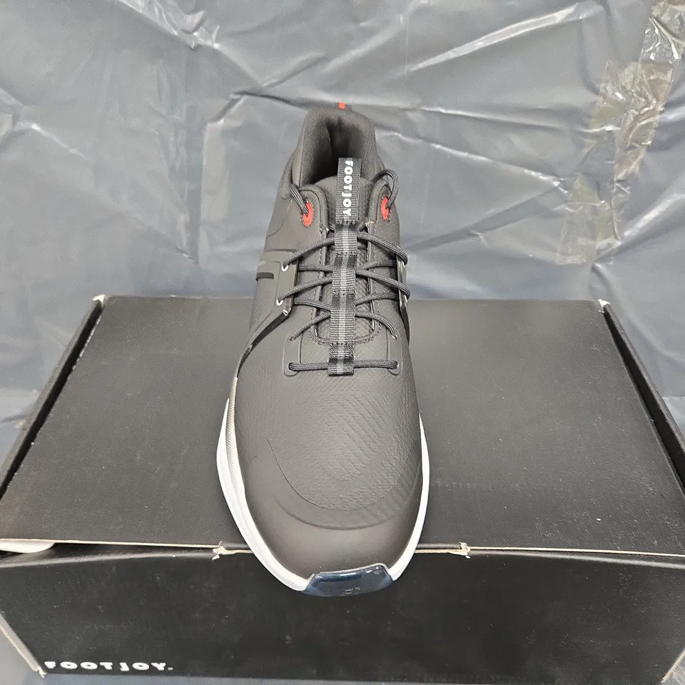 BOXED PAIR OF FOOTJOY HYPERFLEX GOLF SHOE IN BLACK - UK 9