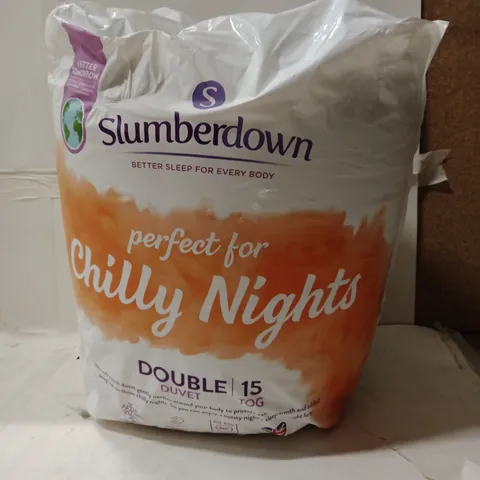 SLUMBERDOWN DOUBLE DUVET 15 TOG – PERFECT FOR CHILLY NIGHTS (BOXED)