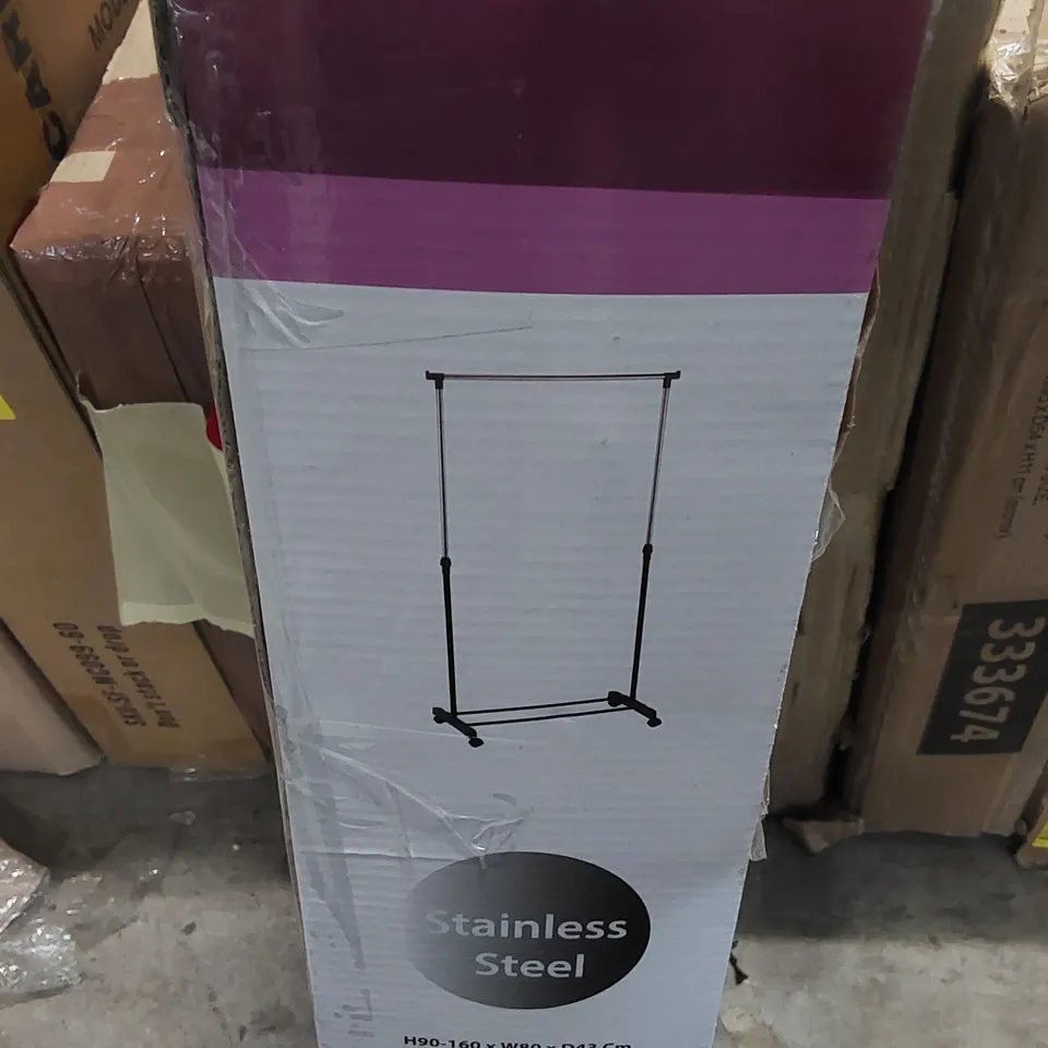 BOXED 81CM WIDE CLOTHES RACK (1 BOX)