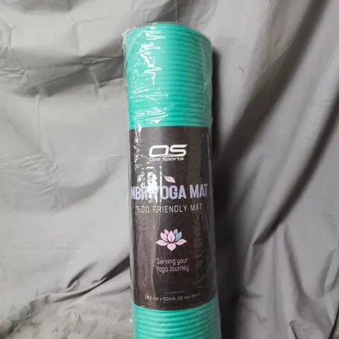 YOGA MAT - ECO FRIENDLY, TURQUOISE, 183 CM X 61 CM X 10 MM