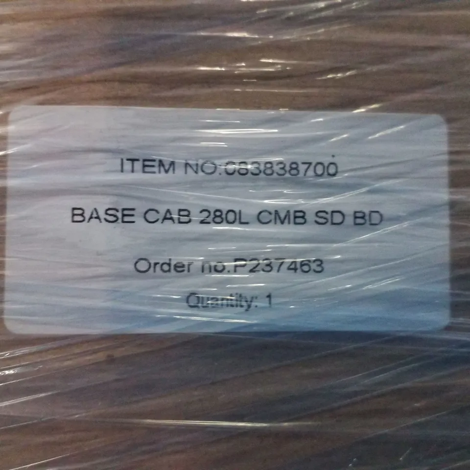 BOXED LEC MEDICAL 280L SOLID DOOR COMBINATION FRIDGE FREEZER 