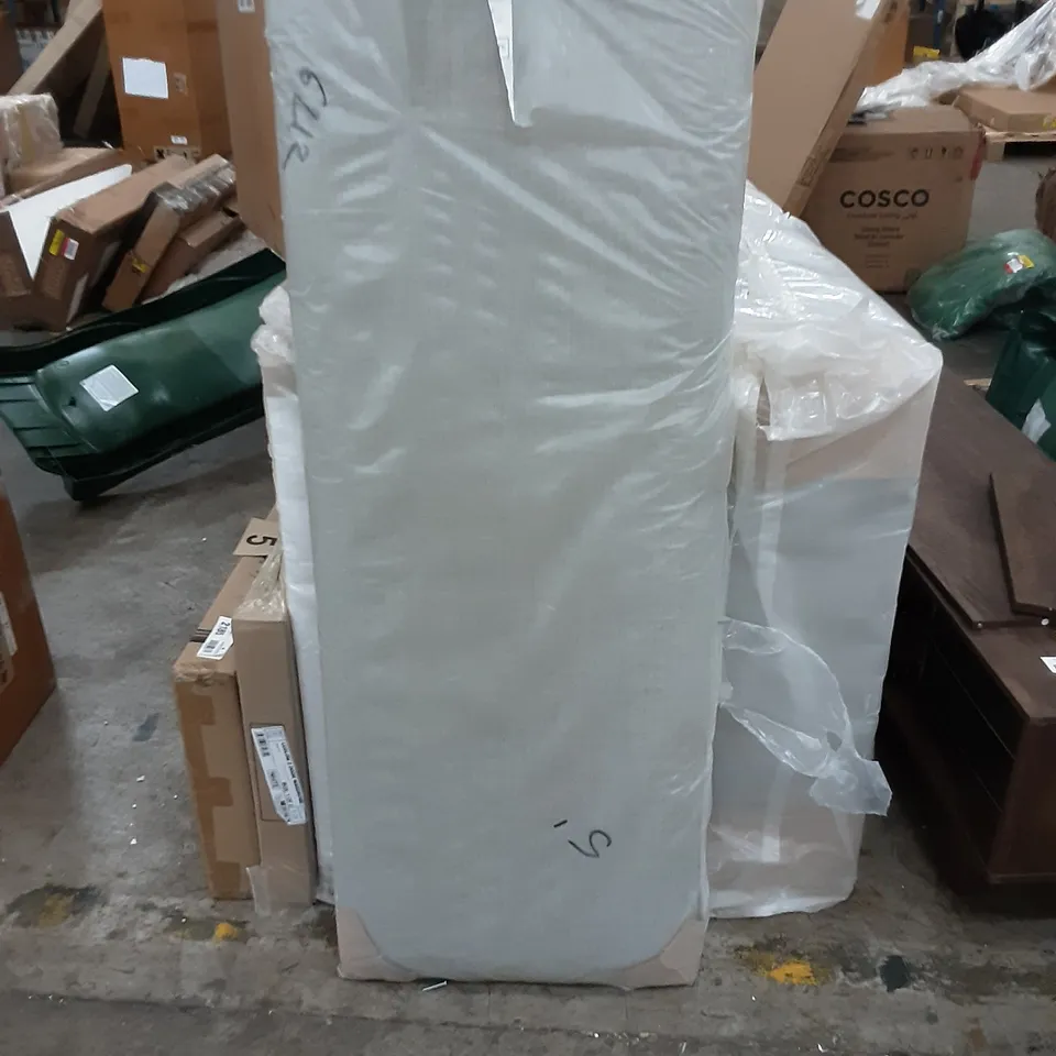 BAGGED GREY HEADBOARD ,  5FT