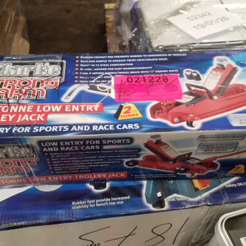 BOXED CLARKE 2.25 TONNE LOW PROFILE TROLLEY JACK PARTS