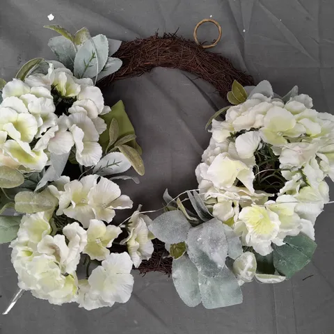 HOME REFLECTIONS HYDRANGEA WREATH
