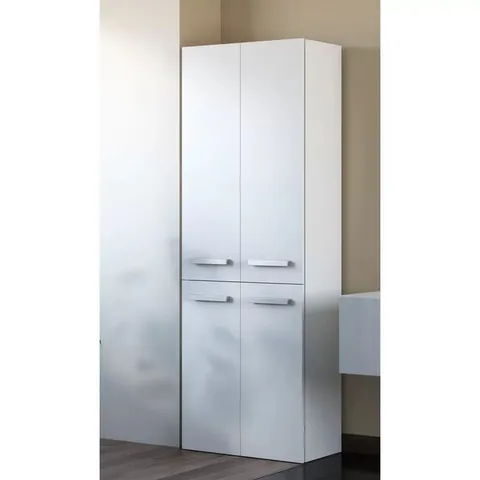 BOXED CAMBREE 60 CM W X 174CM D X 30CM D FREE STANDING TALL BATHROOM CABINET (2 BOXES)