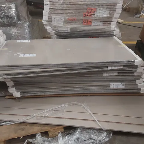 PALLET CONTAINING A LARGE QUANTITY OF ASSORTED FURNITURE PARTS INCLUDING: WARDROBE PANELS ECT