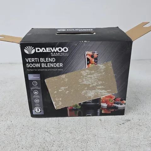 DAEWOO SAMURAI VERTI BLEND 500W BLENDER – BOXED