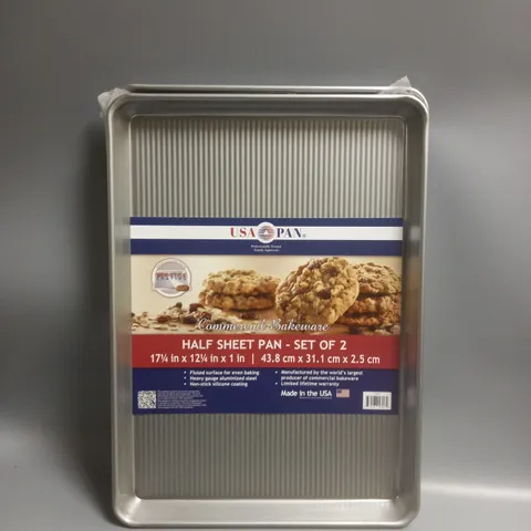 SET OF 2 USA PAN HALF SHEET PAN 43.8CM X 31.1CM X 2.5CM 