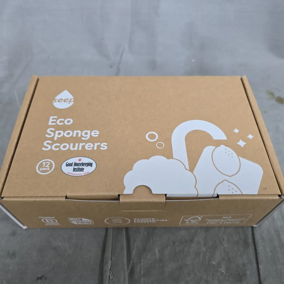 ECO SPONGE SCOURERS – 12 PACK