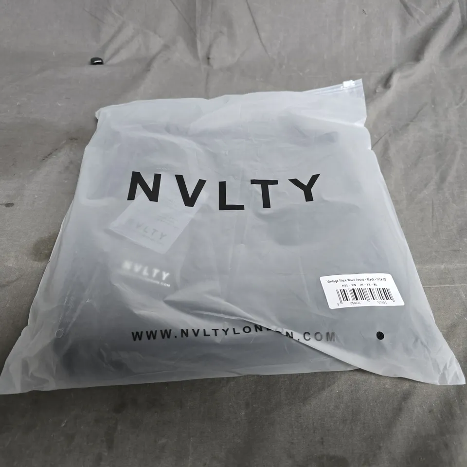 NVLTY VINTAGE FLARE WAVE JEANS – BLACK – UK 10 