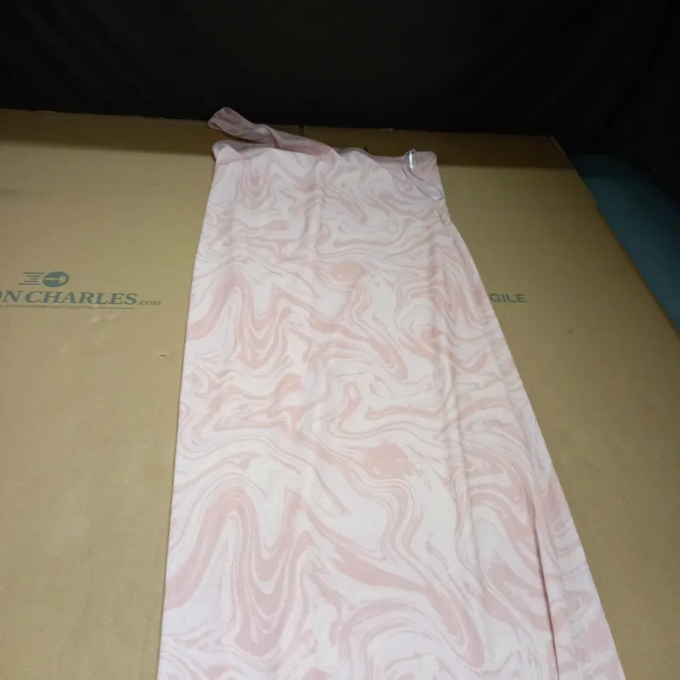 ASYM SLINKY SWIRLL MIDAXI DRESS SIZE 14