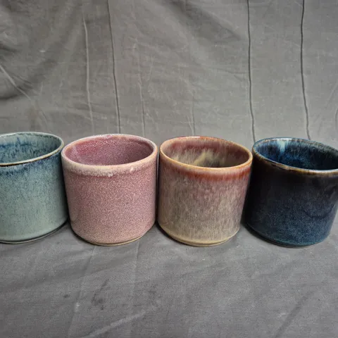 ELEMENTS SET OF 4 REACTIVE GLAZE STACKING MUGS