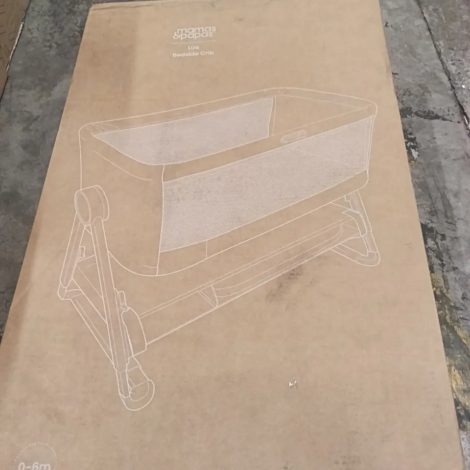 BOXED MAMAS&PAPAS LUA BEDSIDE CRIB 