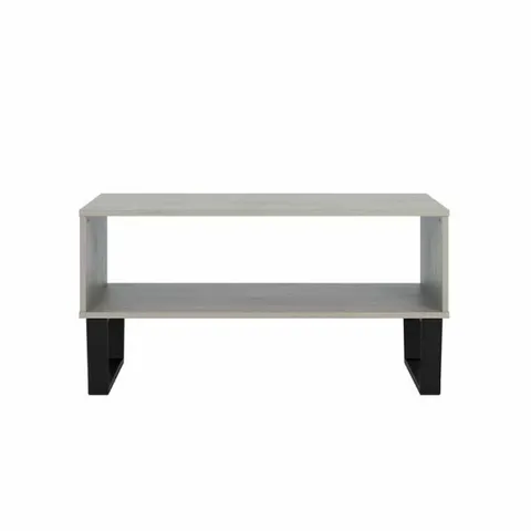 BOXED OPEN COFFEE TABLE - GREY & WAX (1 BOX)