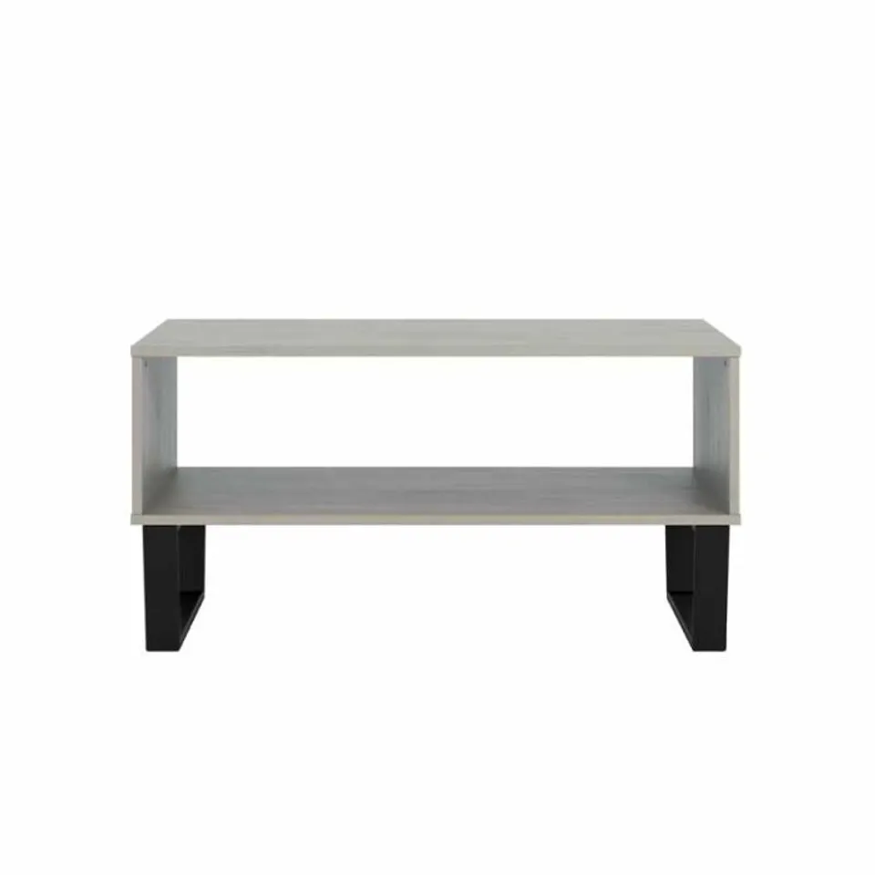 BOXED OPEN COFFEE TABLE - GREY & WAX (1 BOX)