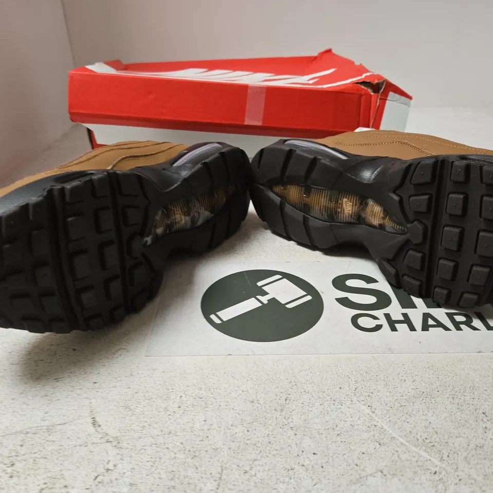 NIKE AIR MAX 95 BIG BUBBLE SNEAKERS – BROWN, UK 8 (US 10.5)