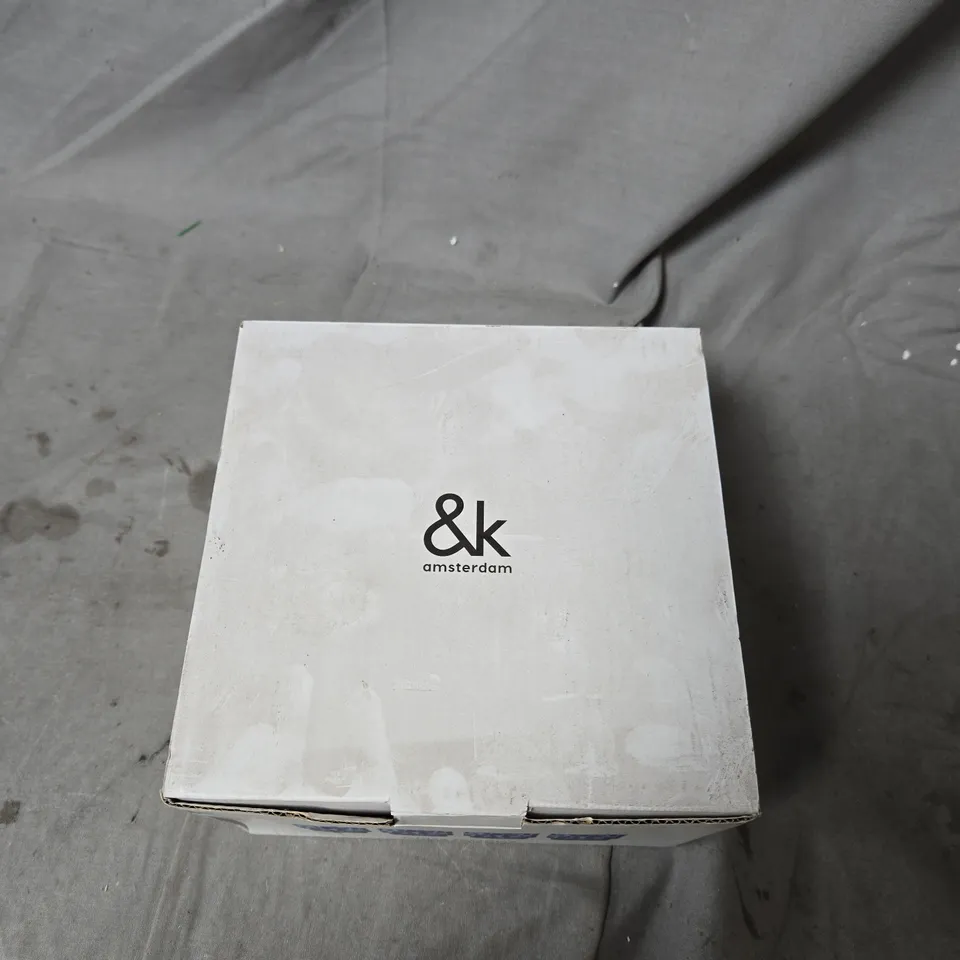 &K AMSTERDAM GLASS TORTOISE TUMBLERS, SET OF 4