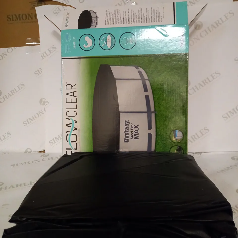 FLOWCLEAR STEEL PRO MAX 12' POOL COVER FAST SET  RRP £20