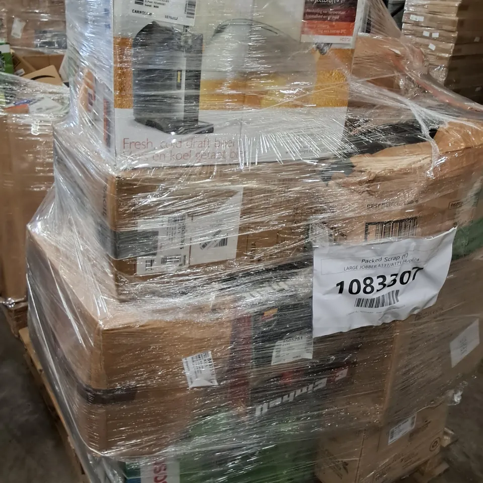 PALLET OF APPROXIMATELY 17 UNPROCESSED RAW RETURN HOUSEHOLD AND ELECTRICAL GOODS TO INCLUDE;