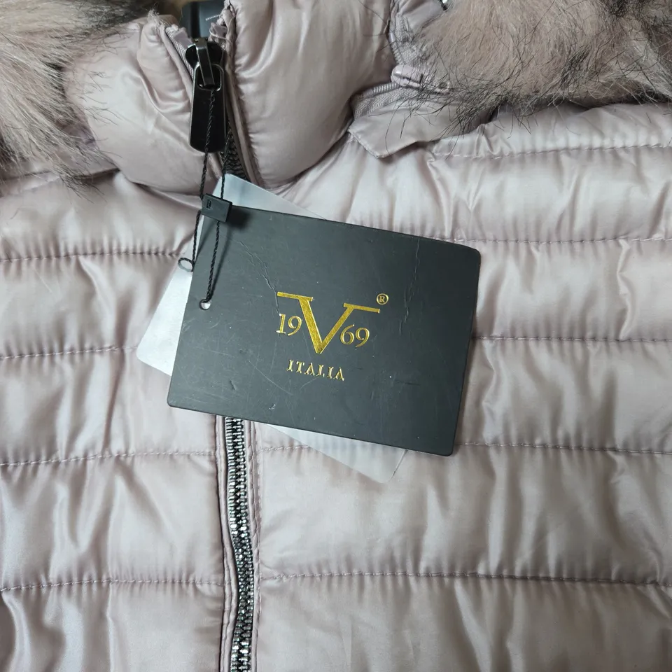 V 1969 ITALIA ROSA HOODED COAT XL WITH TAGS