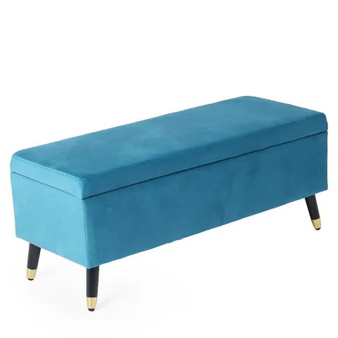 MY HOME STORIES VELVET OTTOMAN