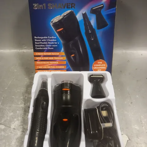 BOXED SHINE MEN'S ELECTRIC ROTARY SHAVER 