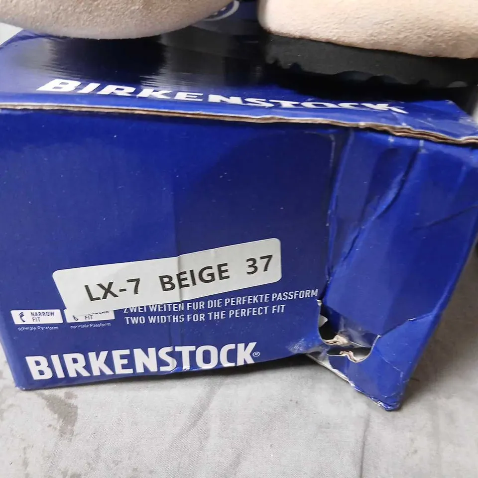 BIRKENSTOCK LX-7 BEIGE SANDALS, EU 37 (UK 4)